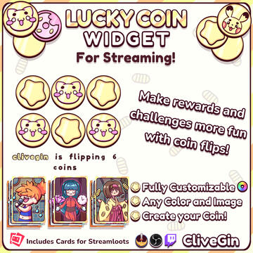 Lucky Coin Widget For Streaming
