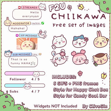 Free to use Chiikawa free set of Images