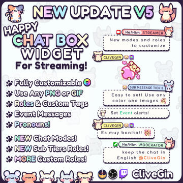 Happy Chat Box Widget For Streaming